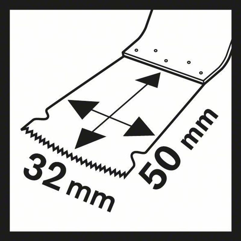 Bosch AIZ 32 AB Sågblad STARLOCK 32x50mm BIM (1-P)