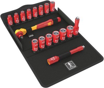 Wera Spärrhandtagssats 3/8 VDE 8100SB 17-delar