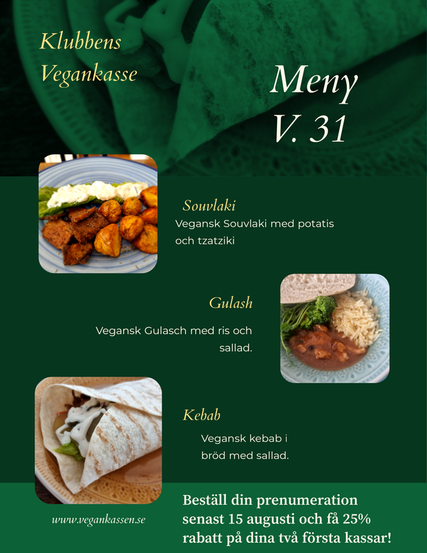 25% rabatt på två Vegankassar!