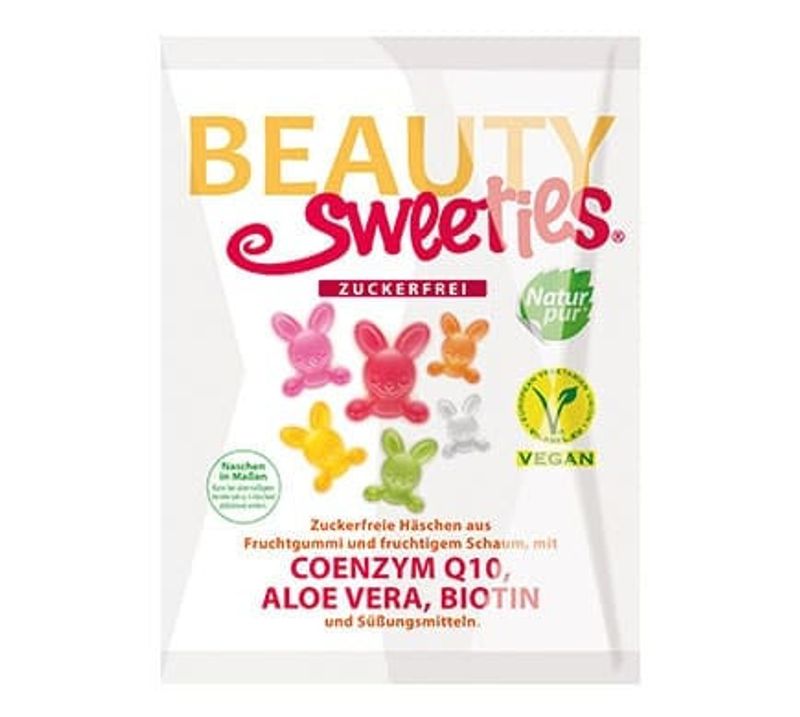 Sockerfria fruktbjörnar, Beauty sweeties, 125g