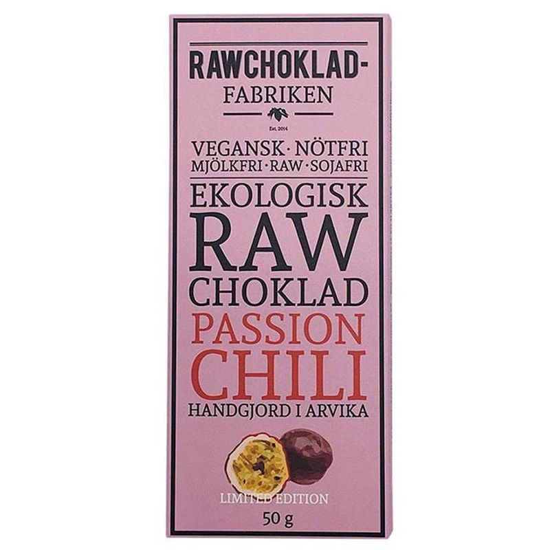 Ekologisk rawchoklad - Chili passion, 50g