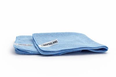 Havsglans All-Purpose Towel – två blå mikrofiberdukar i 40 × 40 cm