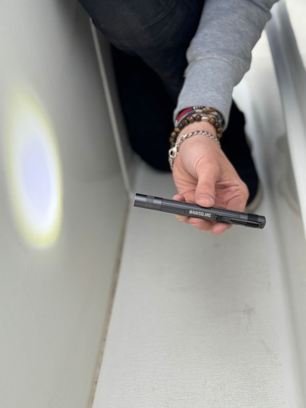 Kontroll av båtyta med Suprabeam Q1r