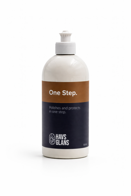 Havsglans One Step 500 ml – polermedel med vax för båt