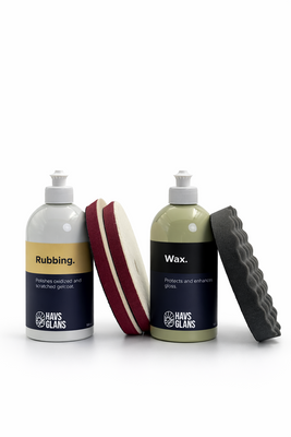 Boat Polishing Kit Refill med Rubbing, Wax, två Rubbing Pads och en Wax Pad