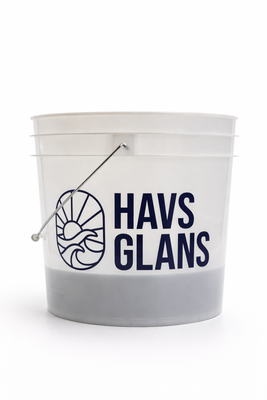 Havsglans Wash Bucket – transparent 13-liters tvätthink med smutsavskiljare