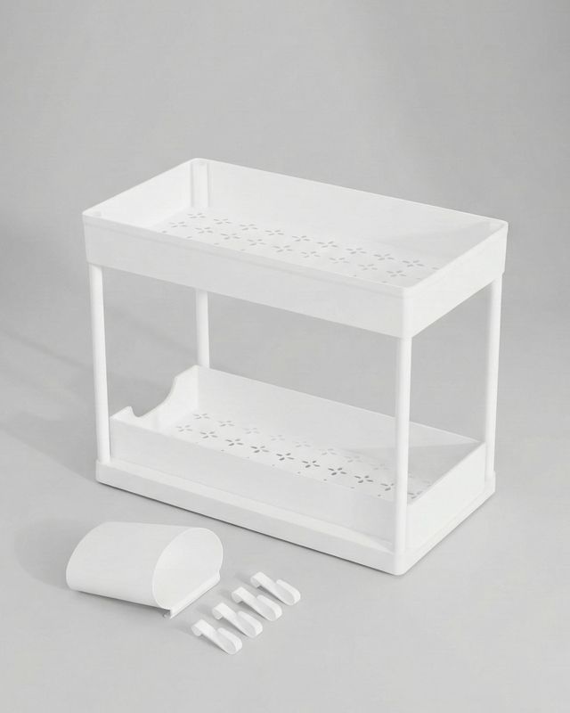 Utdragbar hylla under diskbänk