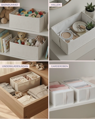 Garderobslåda beige