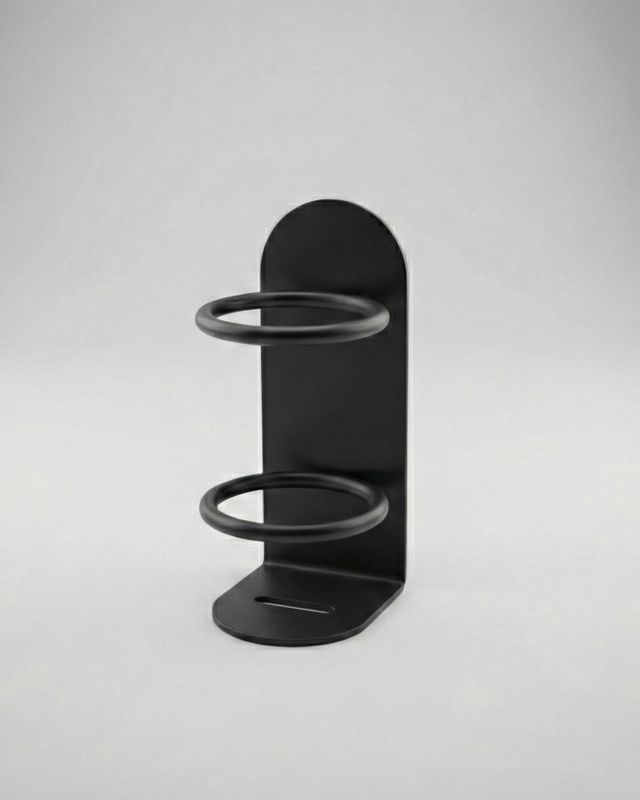 Självhäftande tandborsthållare i metall