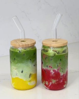 Glasbägare smoothie 2-pack