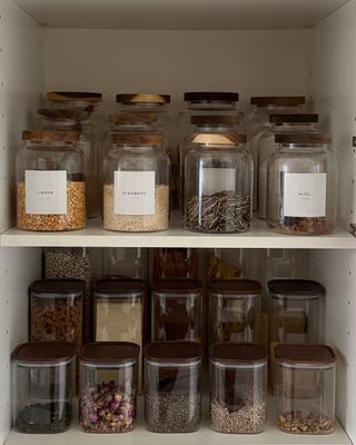 Fyrkantig glasburk Selma