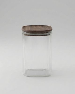 Fyrkantig glasburk Leia 1150 ml