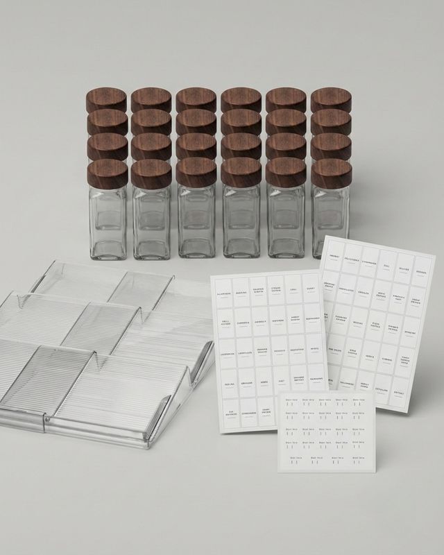 Kryddburkar ink. kryddställ