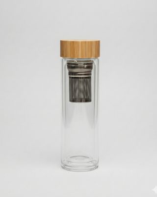 Glasflaska med teinsats