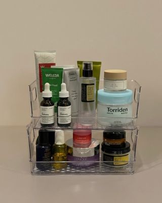 Transparent förvaringslådeset 2-delar