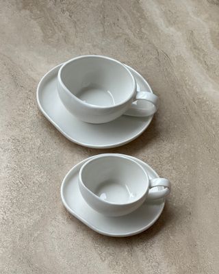 Bricard Barles espressokoppar vit 6-pack