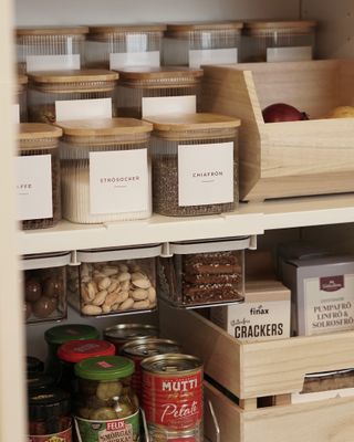 Fyrkantig glasburk Alba