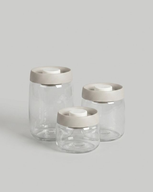 Vakuumburkar i borosilikatglas 3-pack