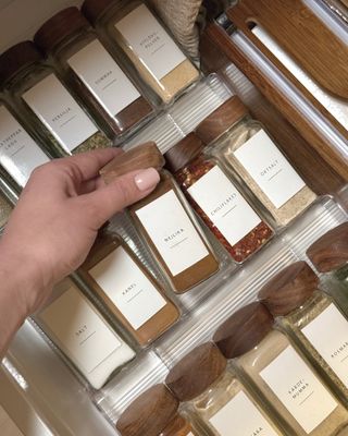 Kryddetiketter för kryddburkar 30st