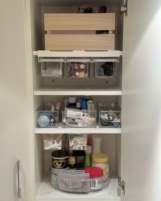 Förvaringsburk med hyllfäste set om 3