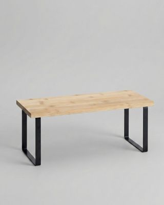 Hylla i metall & bambu