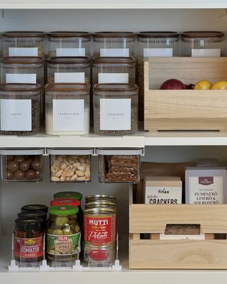 Fyrkantig glasburk Leia 720 ml