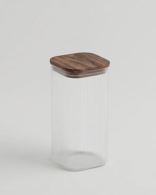 Fyrkantig glasburk Leia 1500 ml