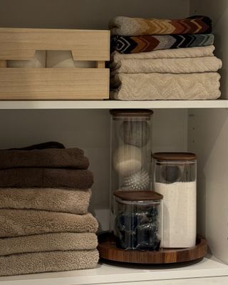 Fyrkantig glasburk Selma