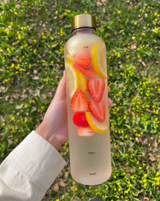 Vattenflaska med tidsmarkör