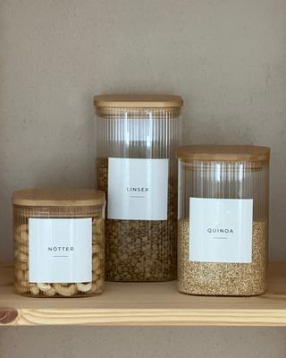 Etiketter för skafferiet 12st