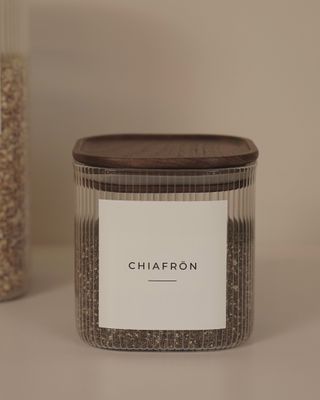 Fyrkantig glasburk Leia 720 ml