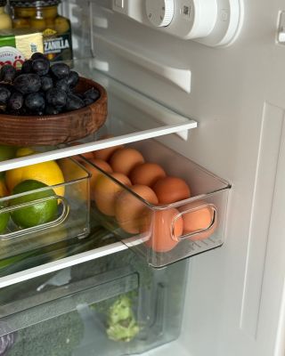 Transparent förvaringslåda