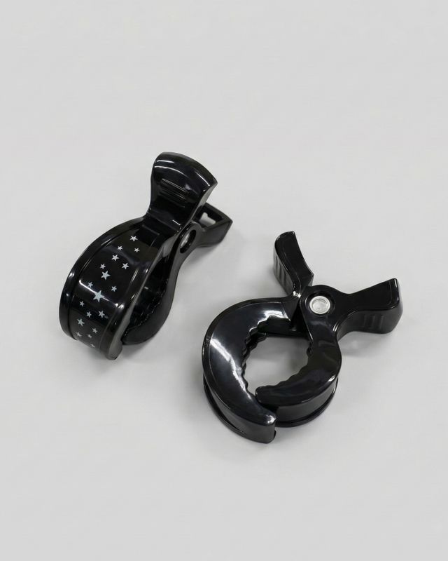 Svarta muslinklämmor 2-pack