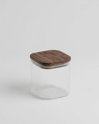 Fyrkantig glasburk Leia 720 ml