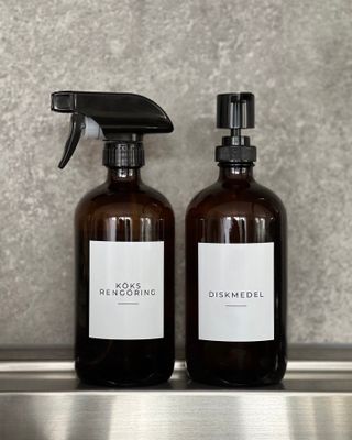 Etiketter för städning 12st