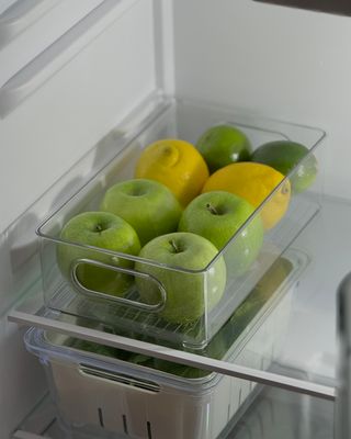 Transparent förvaringslåda stor