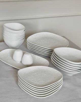 Bricard Brest serveringsset vit-matt 27-delar