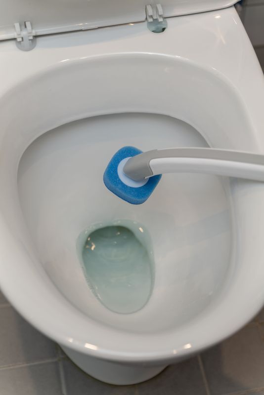 Rengöringsborste toalett med engångssvampar