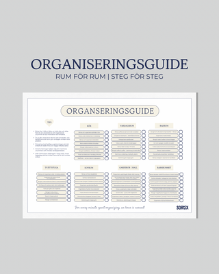 Organiseringsguide för hela hemmet