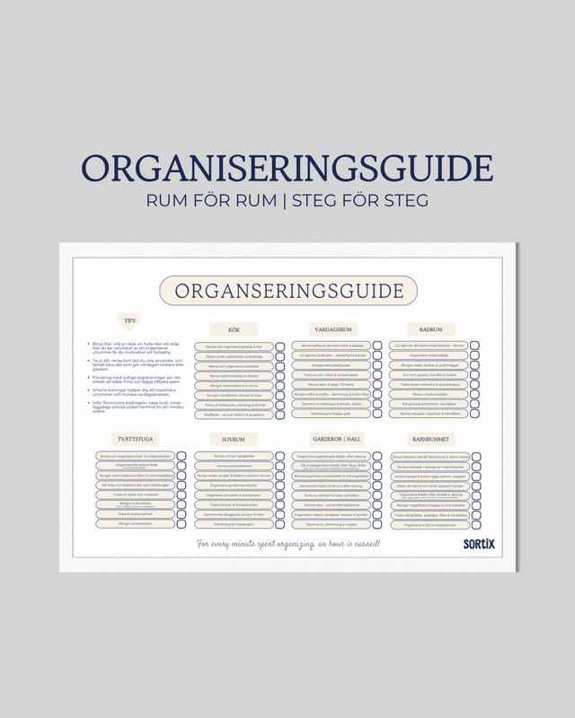 Organiseringsguide för hela hemmet