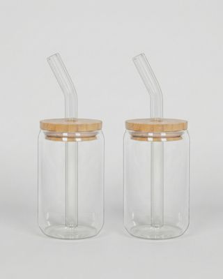 Glasbägare smoothie 2-pack