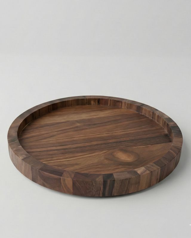 Snurrbricka i valnötsträ