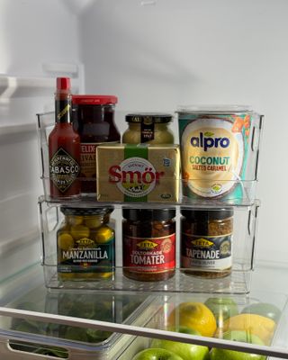 Transparent förvaringslådeset 2-delar