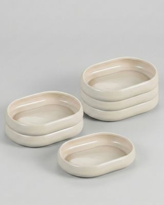 Bricard Bondy oval skål beige