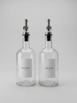 Oljeflaska 2-pack inkl. personlig etikett