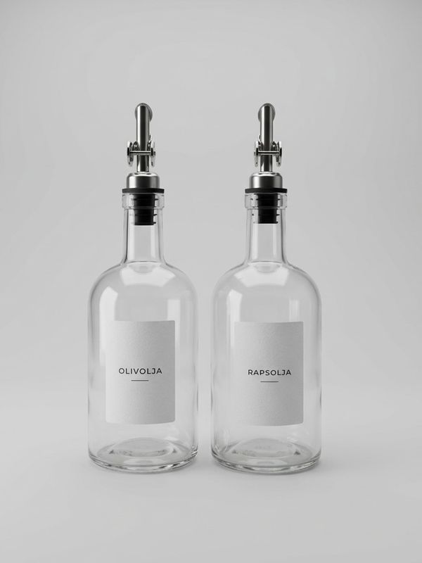 Oljeflaska 2-pack inkl. personlig etikett