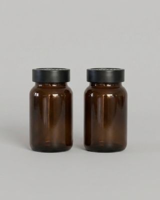 Glasburk med ströare 2-pack