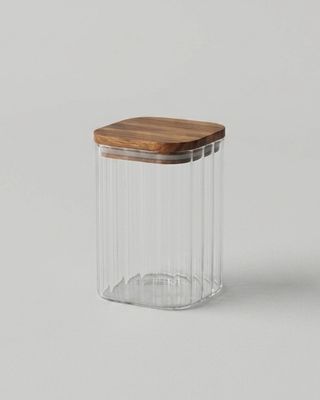 Fyrkantig glasburk Leia 1200 ml