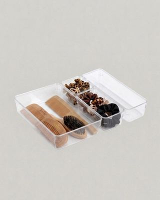 Sminkorganiser i akryl 4-delar