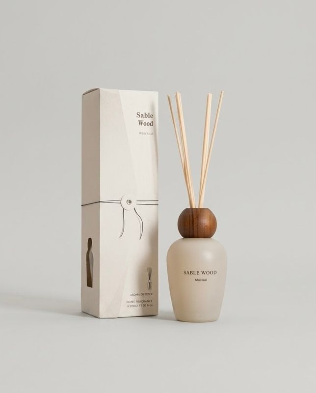 Doftpinnar med glasbehållare - white musk